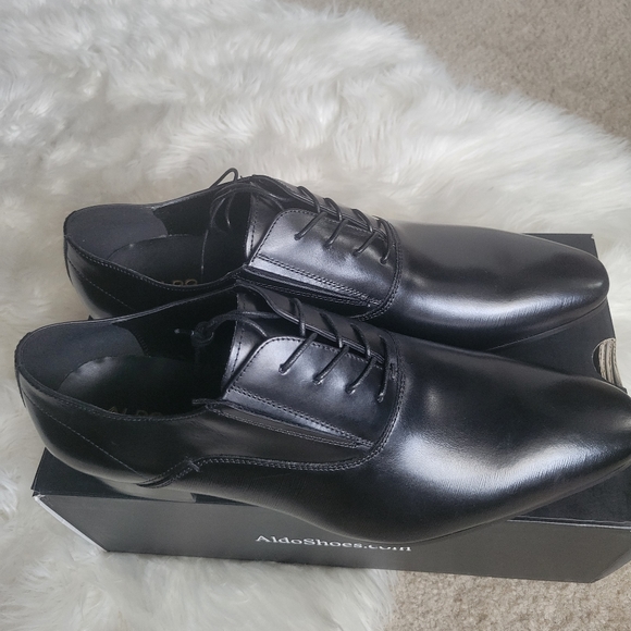 Aldo men\'s black dress shoes size 14 main image 5